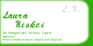 laura miskei business card